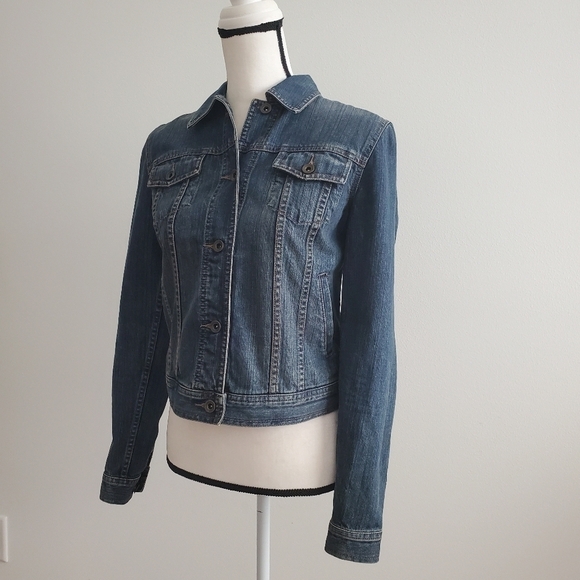 Lauren Jeans Co. Premium Women's Denim Jacket Size Extra Small - Picture 6 of 15